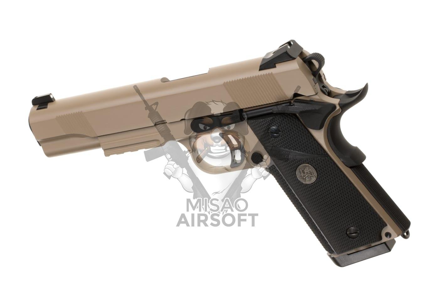 M1911 MEU Full metal GBB TAN - KJWorks – Image 7