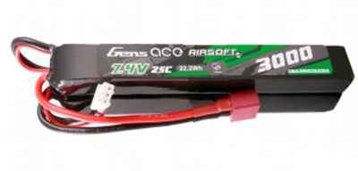Batterie LiPo 7.4V 3000 mah 2 sticks - GensPow
