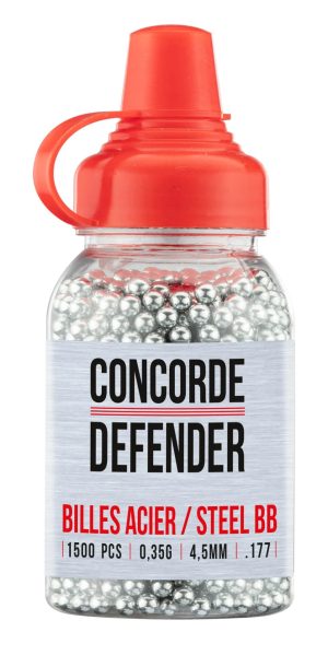 Billes acier cal 4.5mm x1500 - Concorde Defender