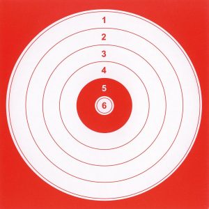 Cibles rouges 14x14cm x100 - BO