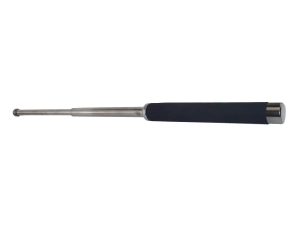 Matraque télescopique  21" en acier noir/chrome grip en mousse
