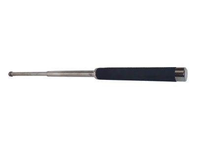 Matraque télescopique  21" en acier noir/chrome grip en mousse