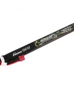 Batterie LiPo 11.1V 1200mAh 25C Stick Genspow pour réplique AEG airsoft avec connecteur T-Dean