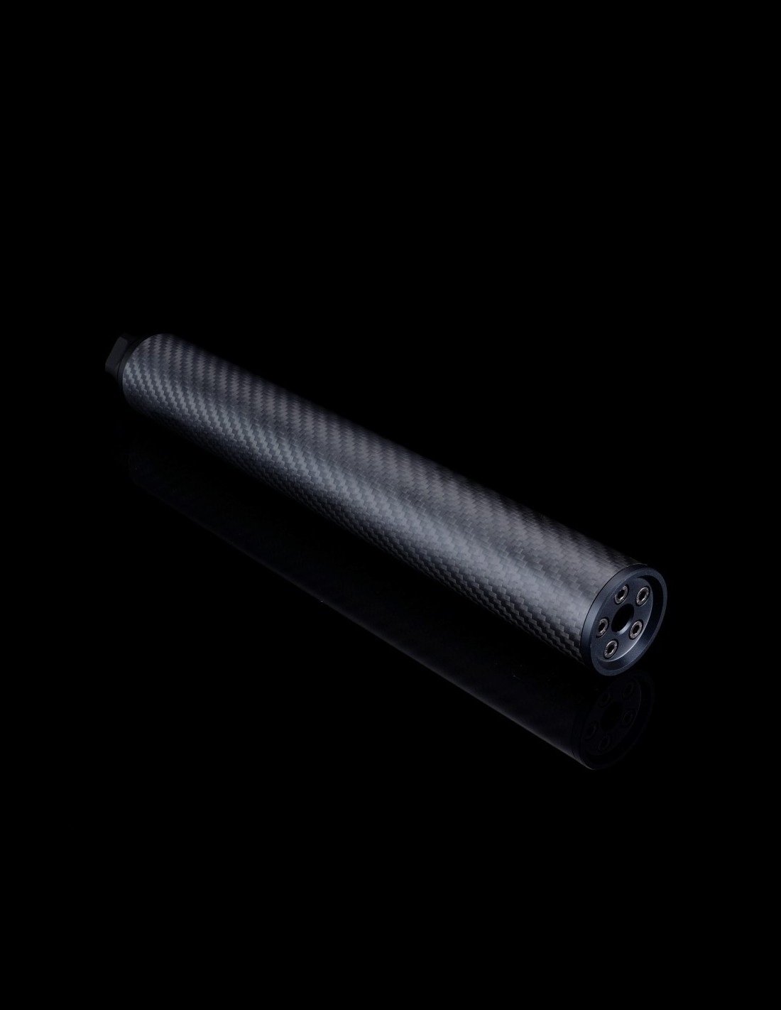 Silencieux Carbon XL Silverback 24mm CW en fibre de carbone pour réplique airsoft de précision