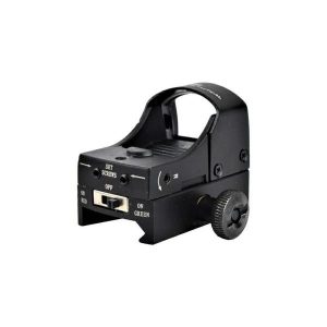 Mini Red Dot JS-HD107 JS Tactical noir vue arrière sur rail Weaver 20 mm