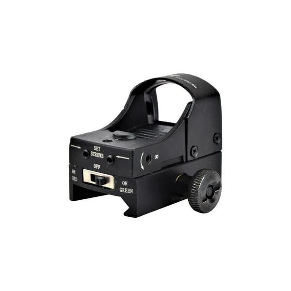 Mini Red Dot JS-HD107 JS Tactical noir vue arrière sur rail Weaver 20 mm