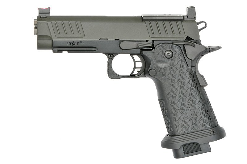 STACCATO 2011 P airsoft EMG noir vue gauche pistolet GBB