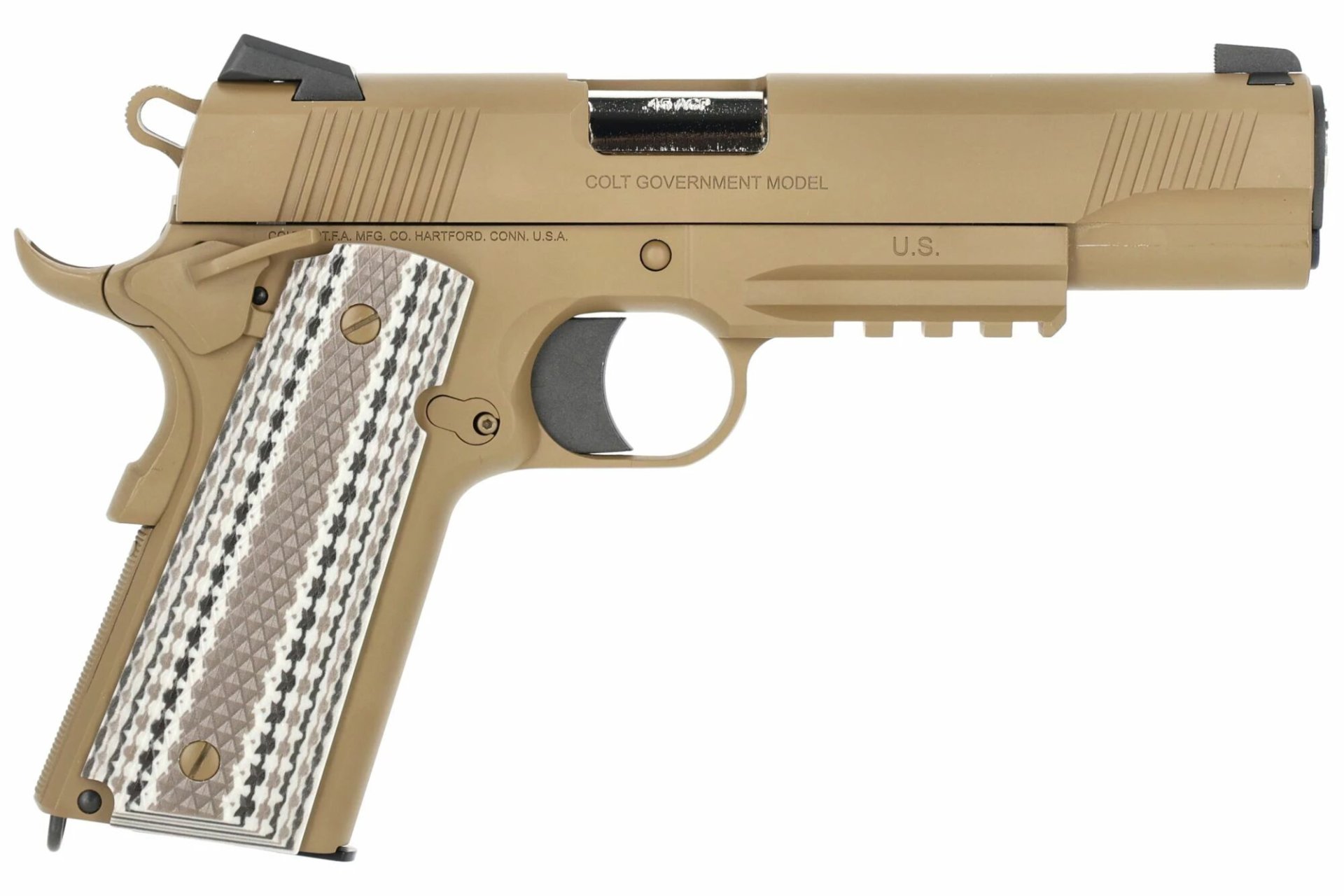 Army Armament M45A1 GBB FDE vue droite