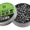 Plombs Match Europ-Arm 4,5 mm à tête plate