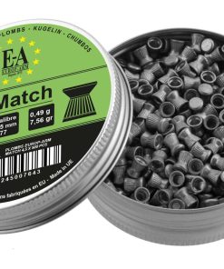 Plombs Match Europ-Arm 4,5 mm à tête plate