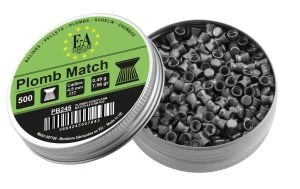 Plombs Match Europ-Arm 4,5 mm à tête plate