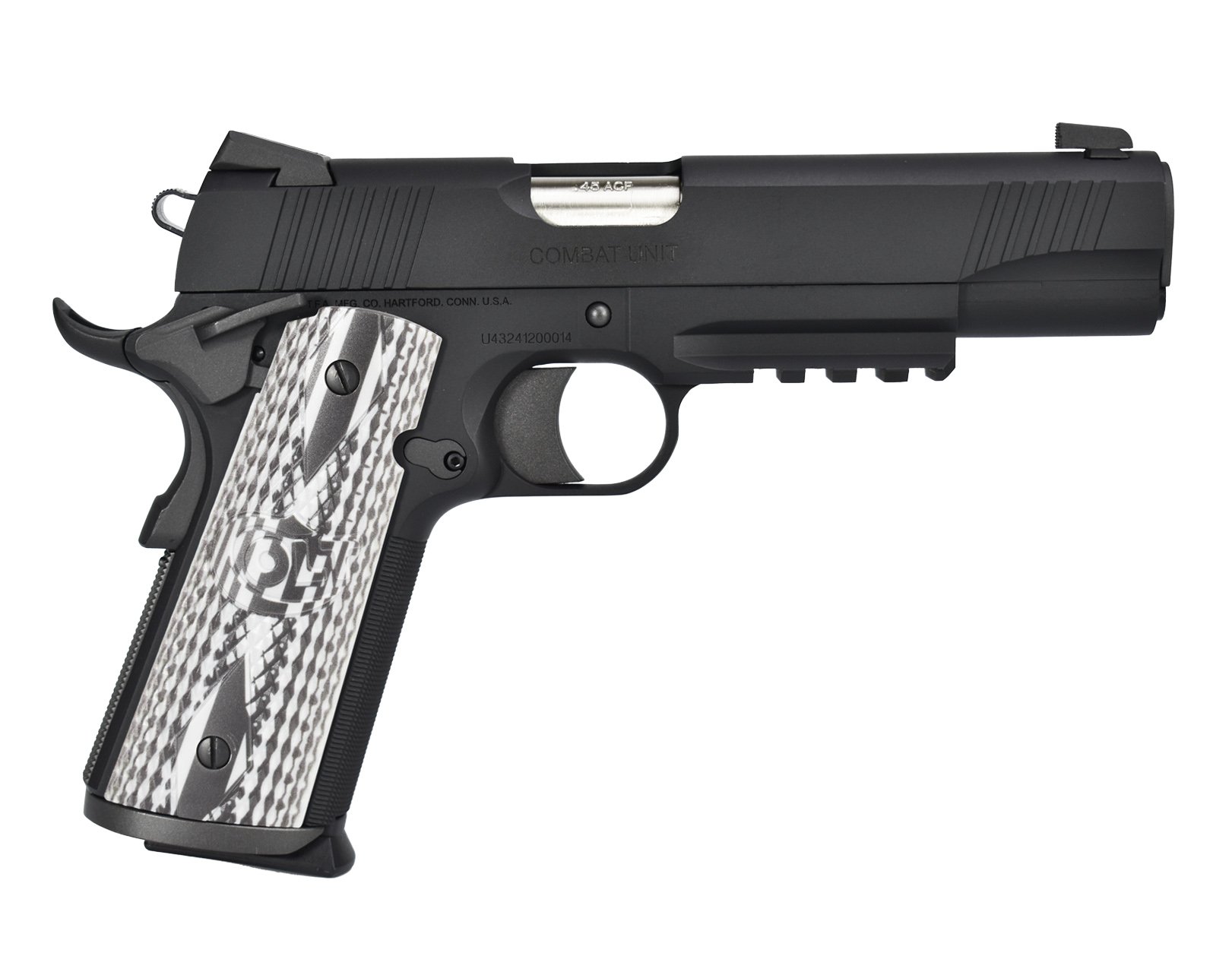 Pistolet R48 Combat Unit GBB noir vue droite