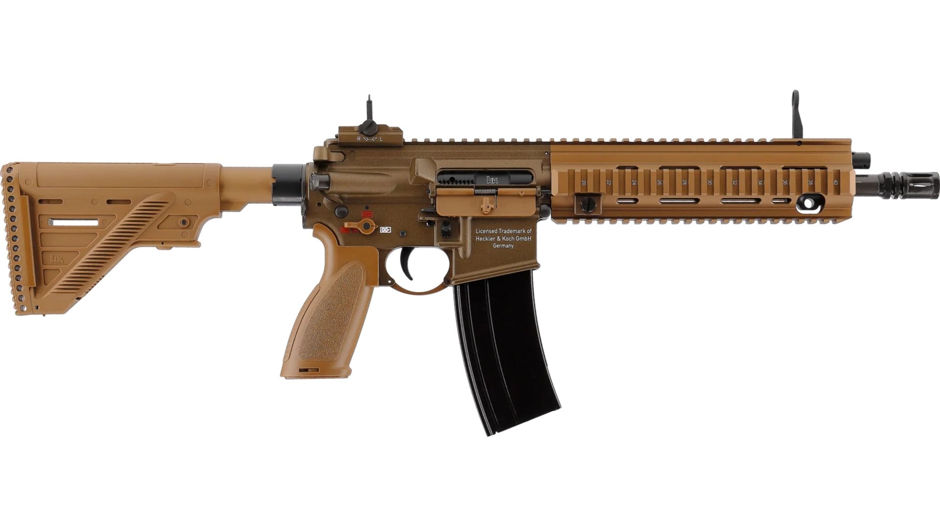 Réplique airsoft HK416 A5 Gen 3 TAN Umarex vue droite