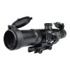 Lunette JS-Tactical 1,5-4x30 noire vue de face en trois-quarts