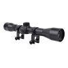 Lunette JS-Tactical 4x32 longue noire vue de face en trois-quarts