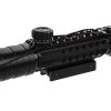 Lunette Lancer Tactical 3-9x32 EG noire vue de côté gauche