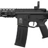 Réplique airsoft Lancer Tactical SPR Type-A 10 pouces Gen 2 noire vue gauche