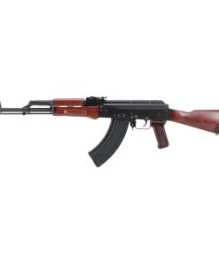 Réplique airsoft Tokyo Marui AKM GBBR noir et imitation bois vue gauche