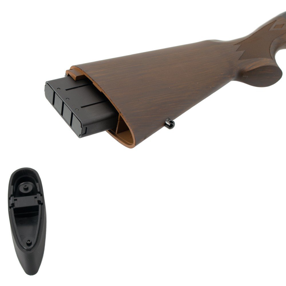 Fusil à pompe airsoft Tokyo Marui M870 wood stock - gaz tank dans la crosse