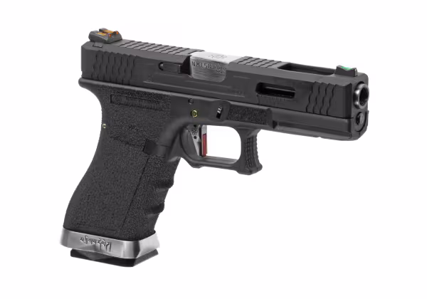 pistolet airsoft G‑Force 17 WE noir silver barrel vue de droite