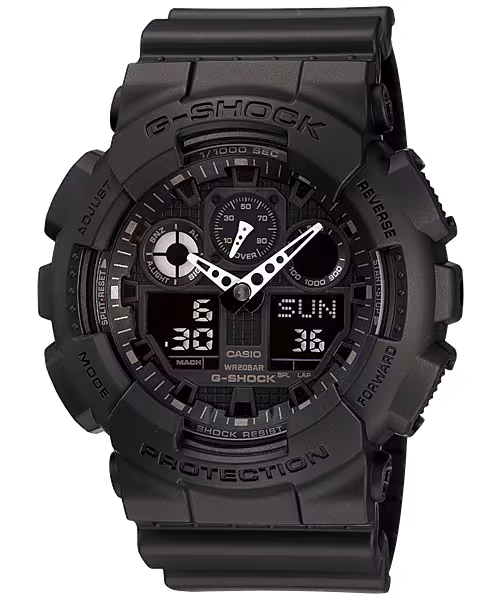 montre G-Shock GA-100 noir Casio airsoft tactique